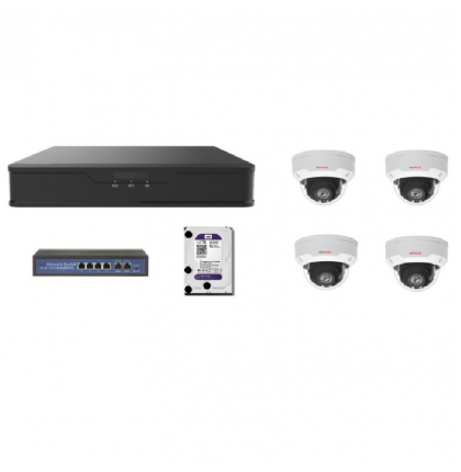 CP-VNS-4CAM20 Sada kamerového systému 2.0 Mpix, včetně NVR, PoE switche a HDD 1TB